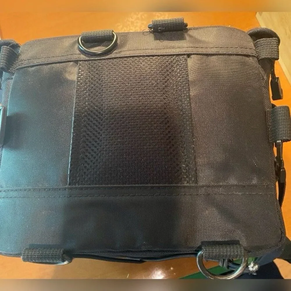 M Rock Camera Bag Canvas Black Strap 9x7”